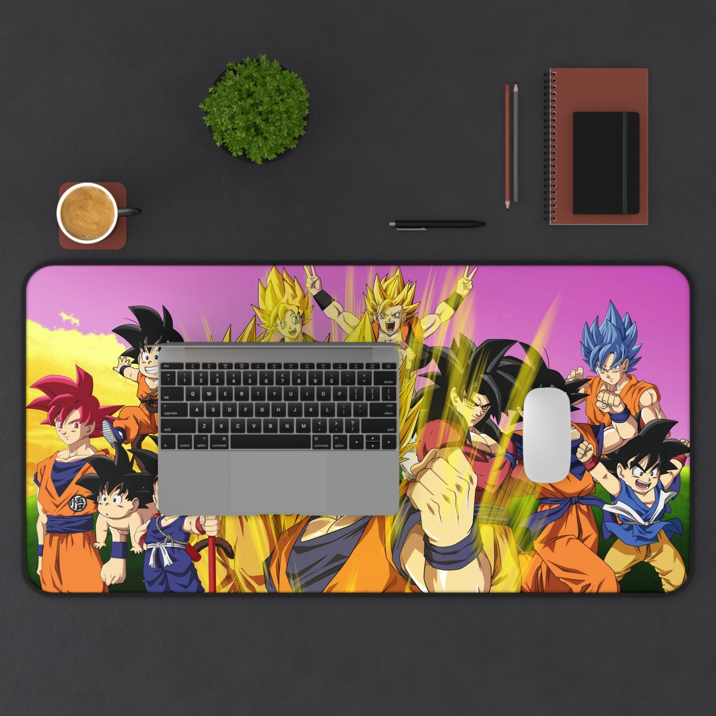 Stages of Goku DBZ High Definition PC PS Video Computer Game Desk Mat