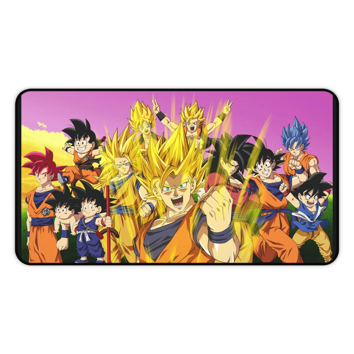 Stages of Goku DBZ High Definition PC PS Video Computer Game Desk Mat