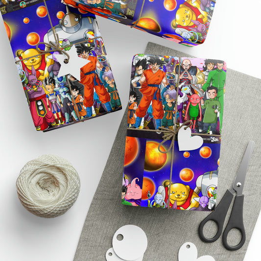 Dragon Ball Z DBZ Anime Cartoon Birthday Gift Wrapping Papers