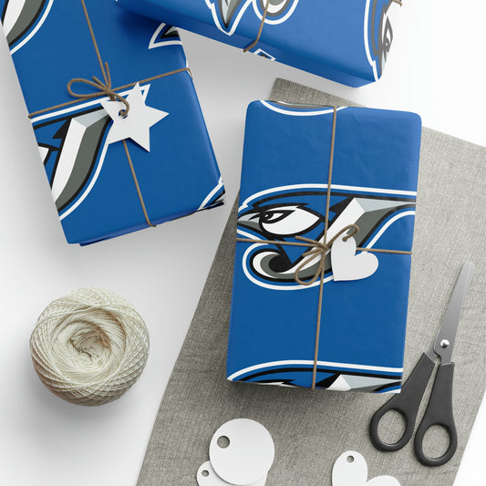 Toronto Blue Jays Light Baseball MLB Birthday Gift Wrapping Paper Holiday