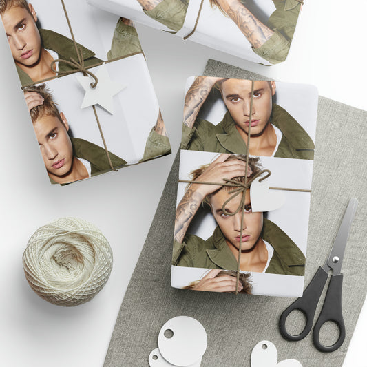 Justin Bieber singer holiday present Birthday Present Gift Wrapping Papers
