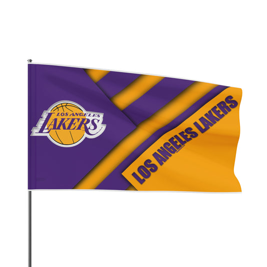 Los Angeles Lakers NBA World Champions High Definition Print Flag Basketball
