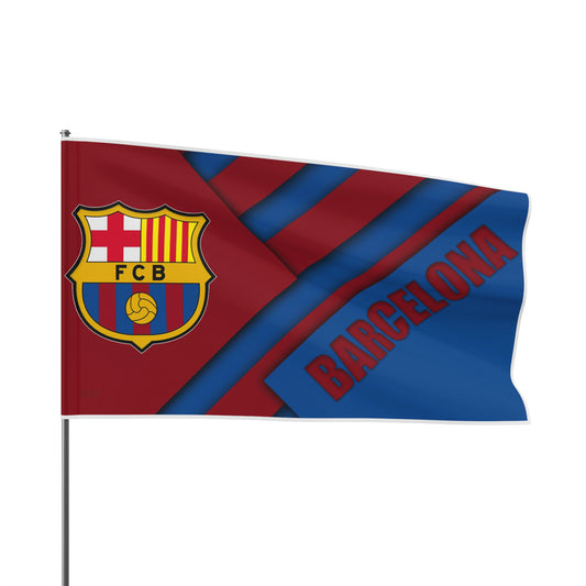 Barcelona Futbol soccer World Champions High Definition Print Flag