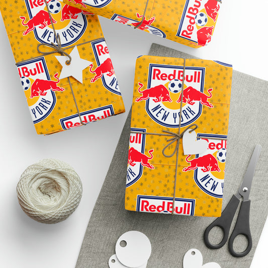 New York Red bulls MLS Birthday Gift Wrapping Paper Soccer Holiday