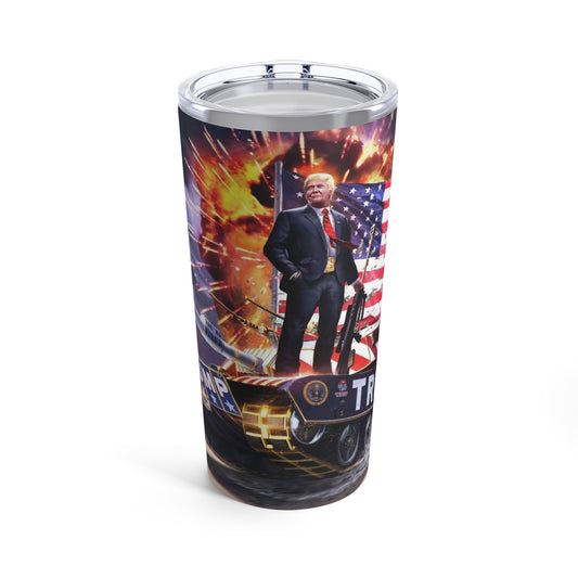 Trump The Warrior MAGA Hot and Cold Stainless Tumbler 20oz