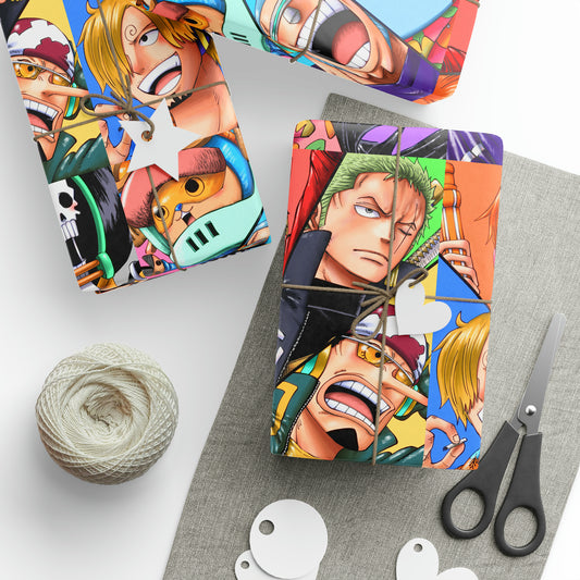 One Piece Anime Cartoon Birthday Gift Wrapping Papers