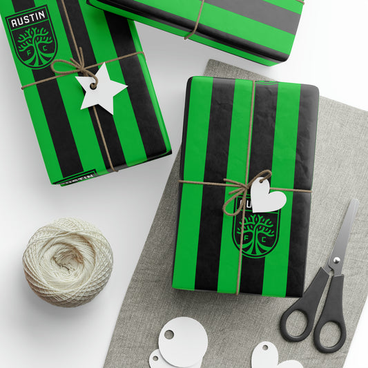 Austin FC MLS Birthday Gift Wrapping Paper Soccer Holiday Texas