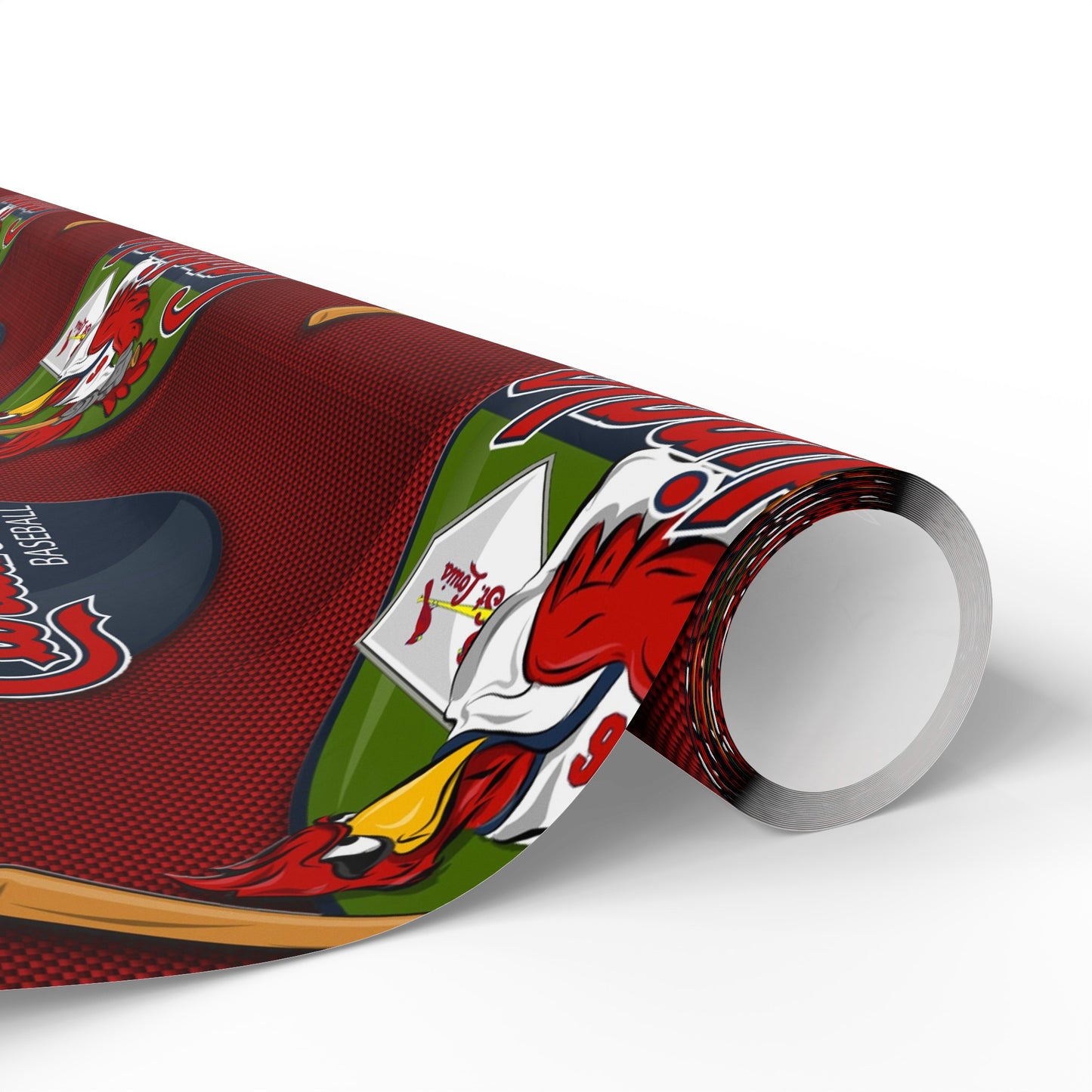 St. Louis Cardinals Red Mascot Baseball MLB Birthday Gift Wrapping Paper Holiday