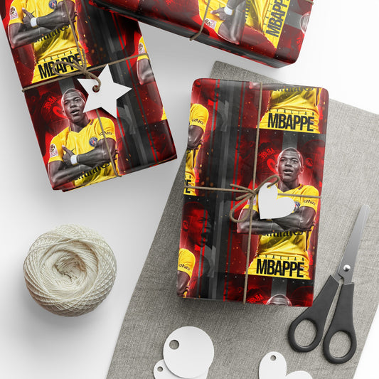 Kylian Mbappé Paris Saint-Germain Birthday Gift Wrapping Paper Holiday