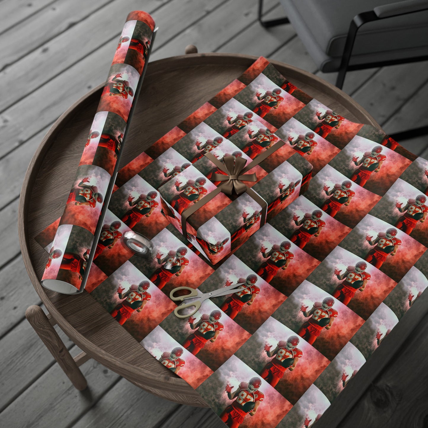 Travis Kelce Kansas City Chiefs Football Birthday Gift Wrapping Papers