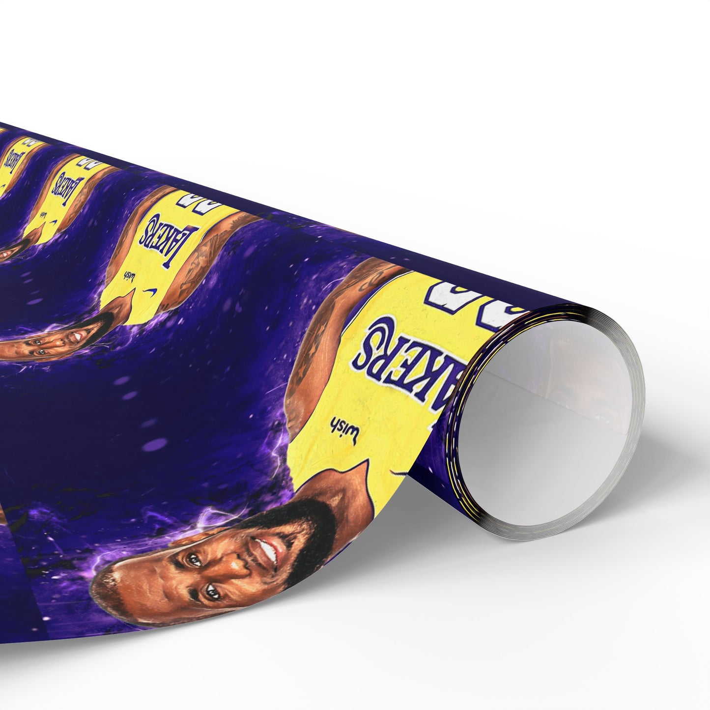 Lebron James LA Lakers NBA Birthday Gift Wrapping Paper Basketball Holiday