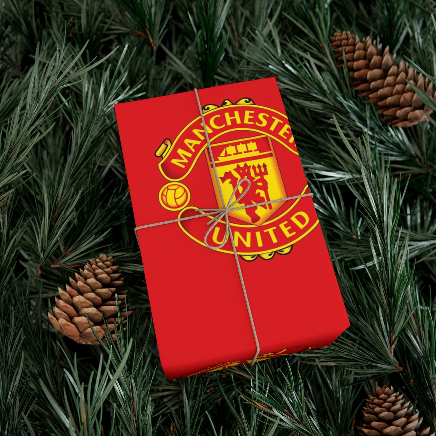 Manchester United Birthday Gift Wrapping Paper football soccer Holiday