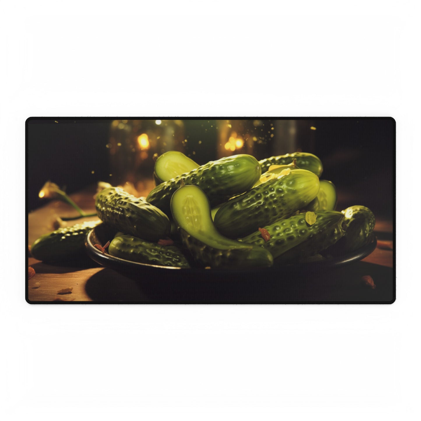 Pickles cucumbers Dill charcuterie board High Definition Desk Mat Mousepad