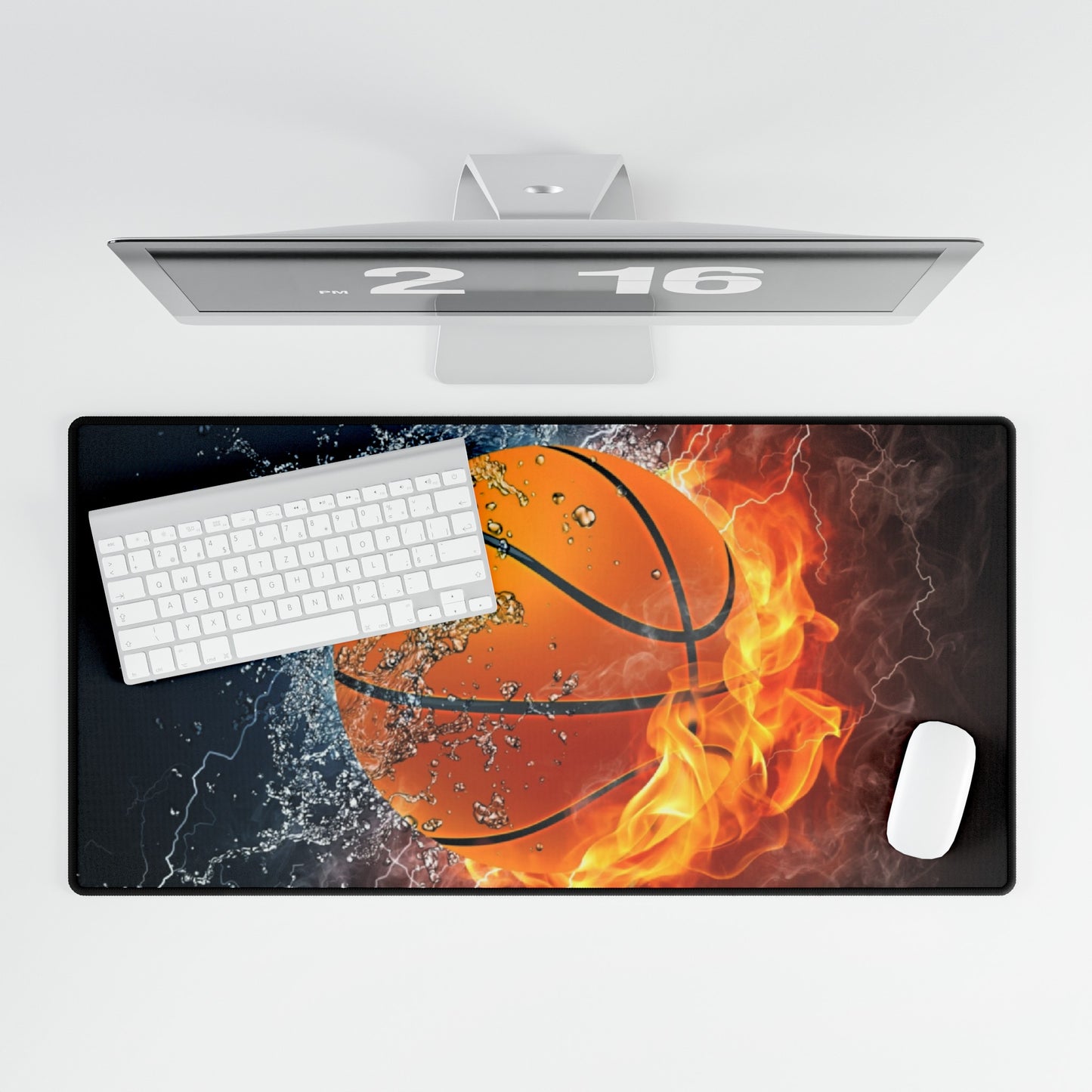 Fire and Ice NBA Basketball High Definition Desk Mat Mousepad