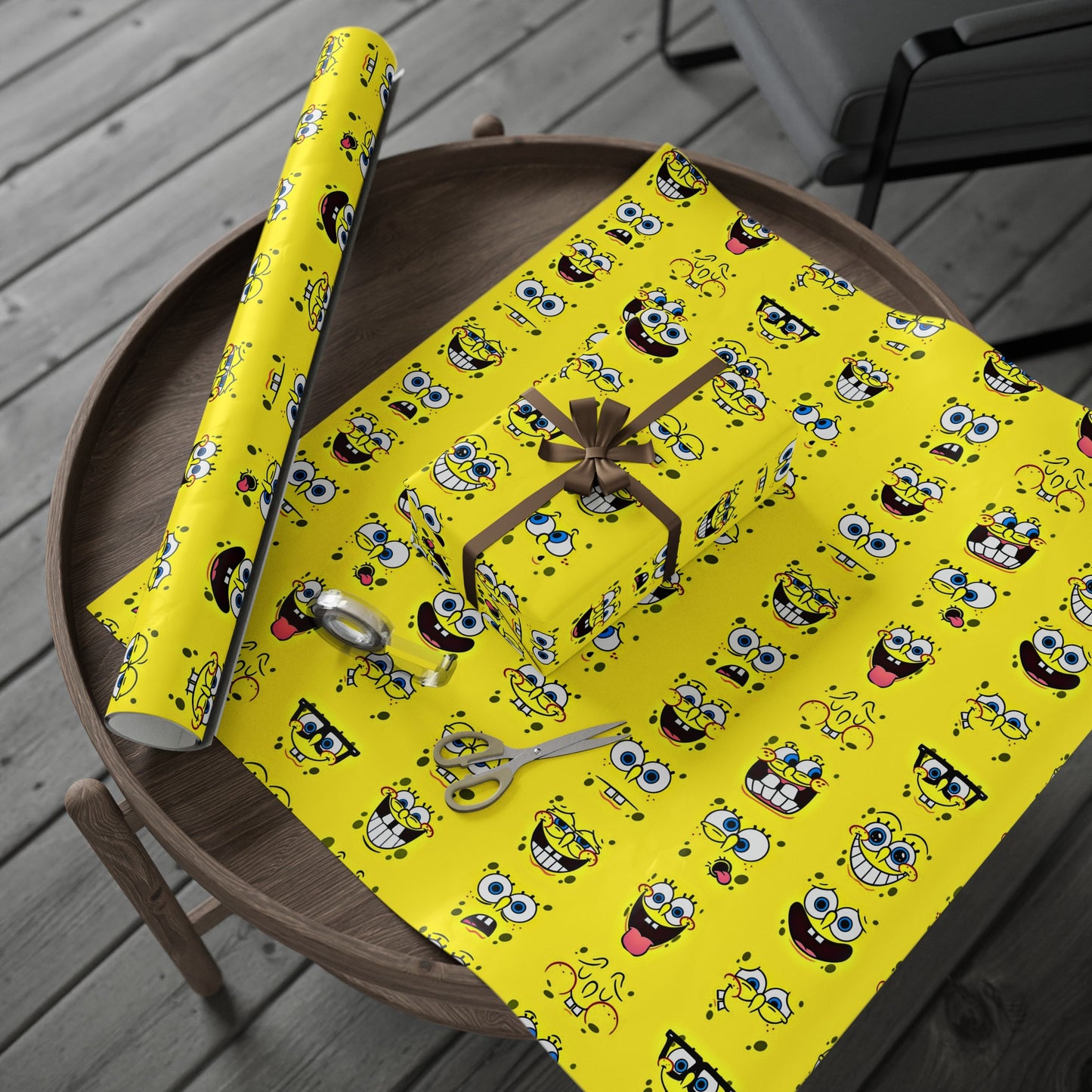 SpongeBob SquarePants Cartoon Birthday High Definition Kids Gift Wrapping Papers