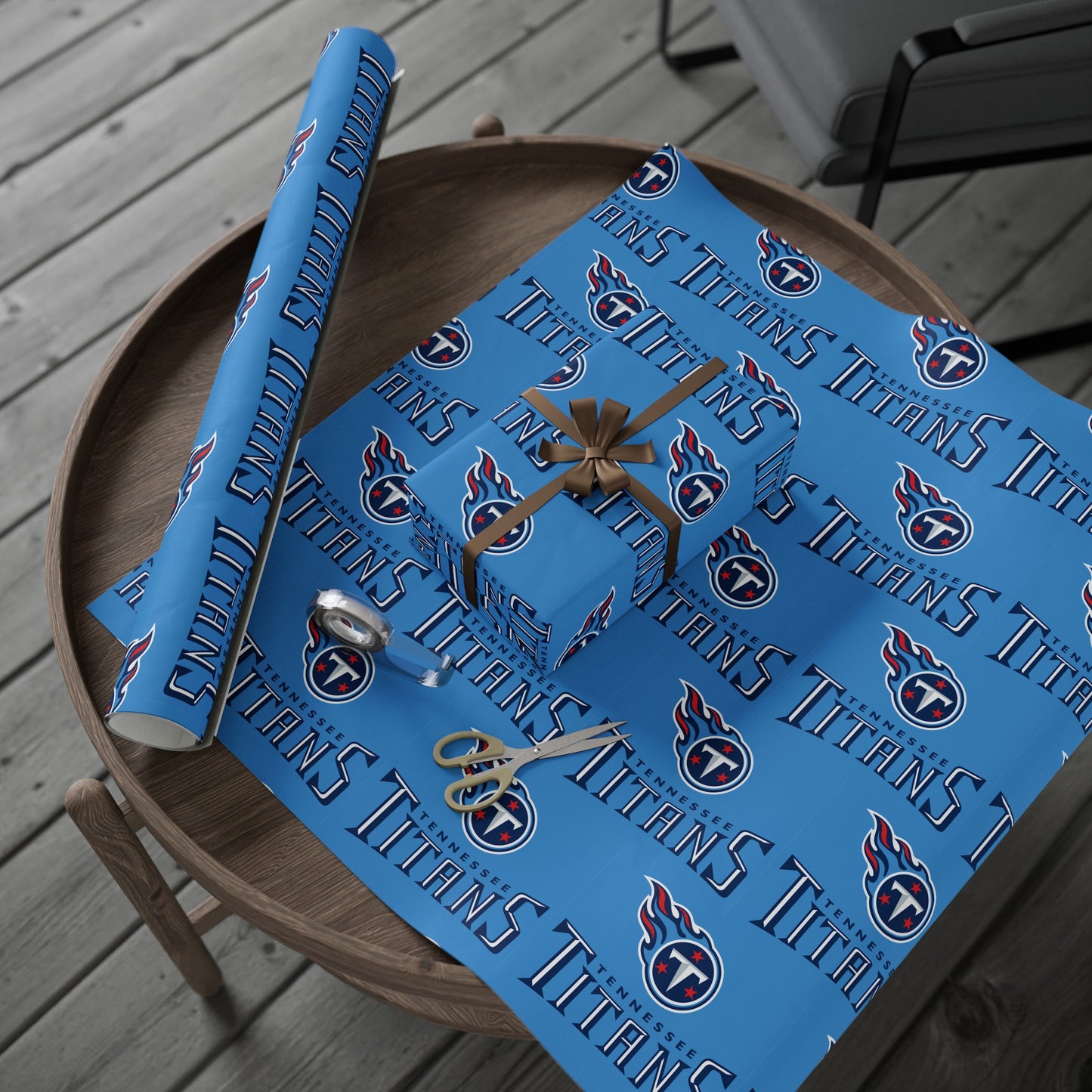 Tennessee Titans NFL Football Birthday Graduation Gift Wrapping Paper Holiday