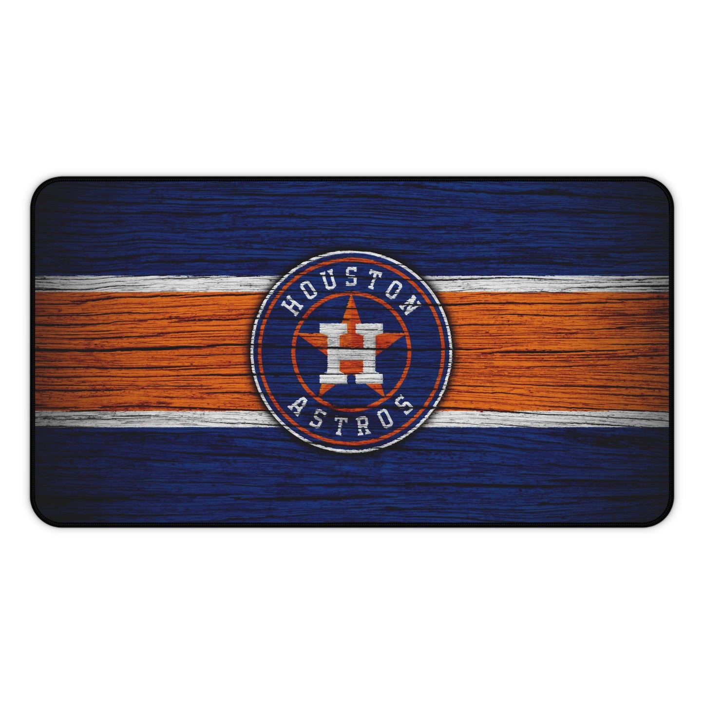 Houston Astros Wood look MLB Baseball High Definition Print Desk Mat Mousepad