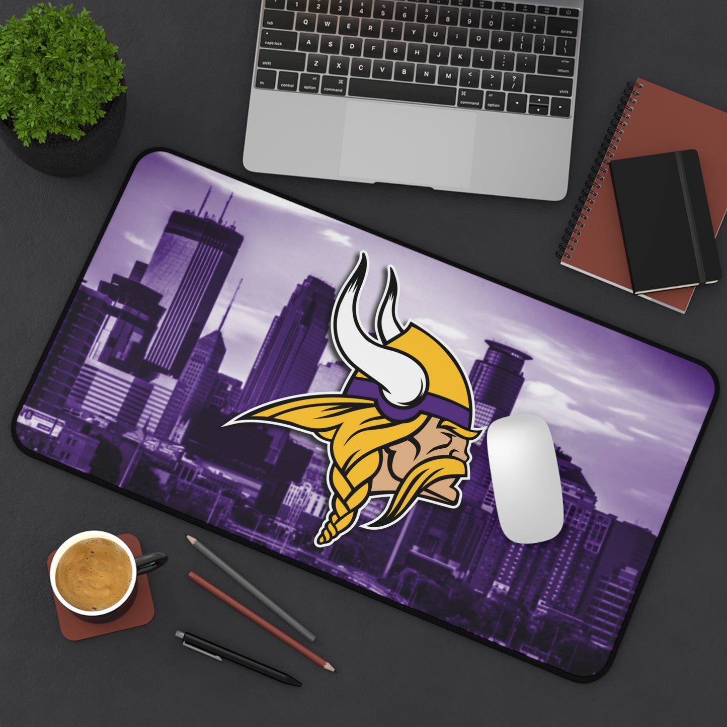 Minnesota Vikings Cityscape logo NFL Football High Definition Print PC Desk Mat Mousepad