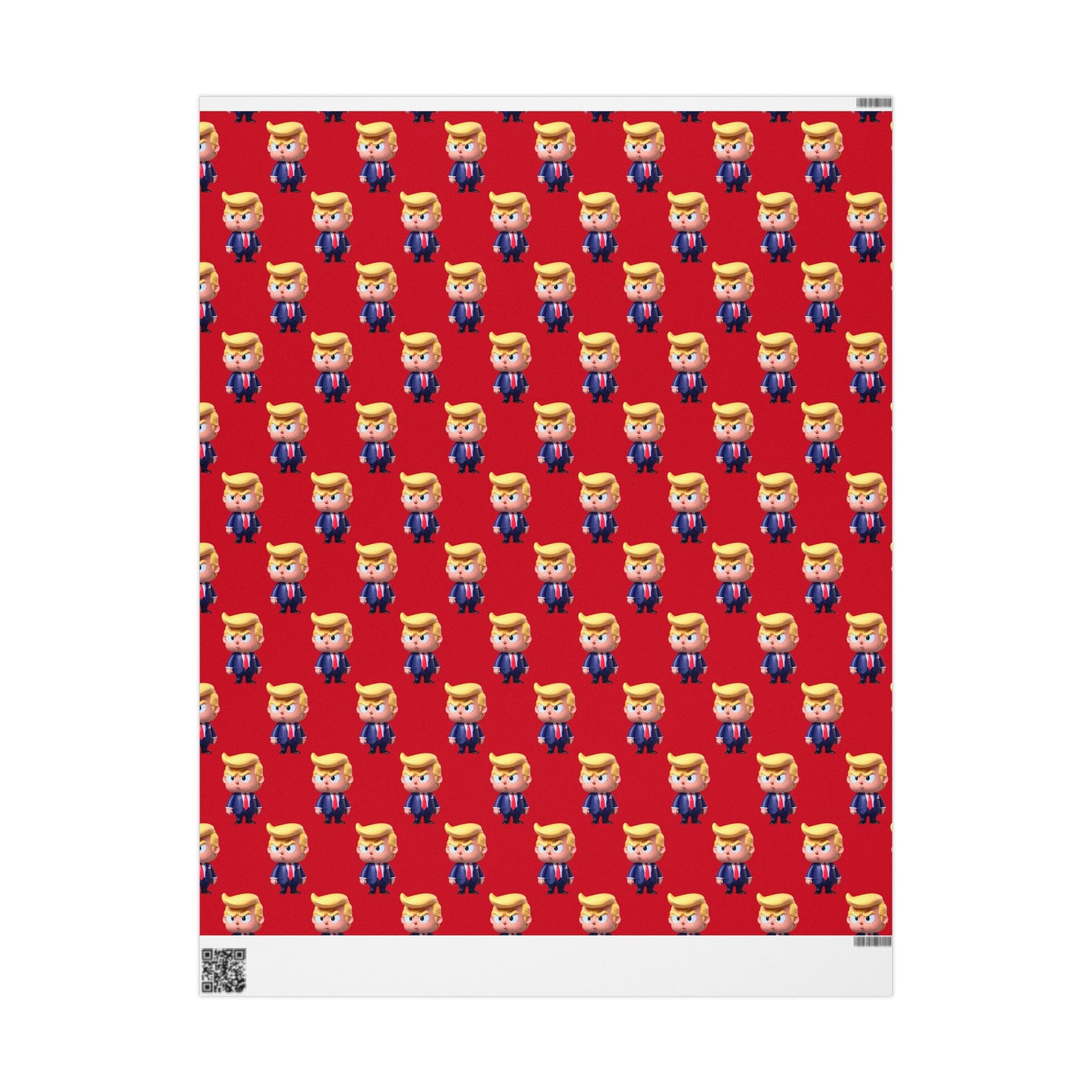 Red Little Trump MAGA Birthday Gift Present Wrapping Paper