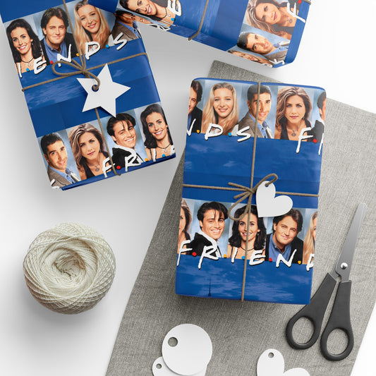 FRIENDS cast TV Show Birthday Gift Wrapping Paper Holiday