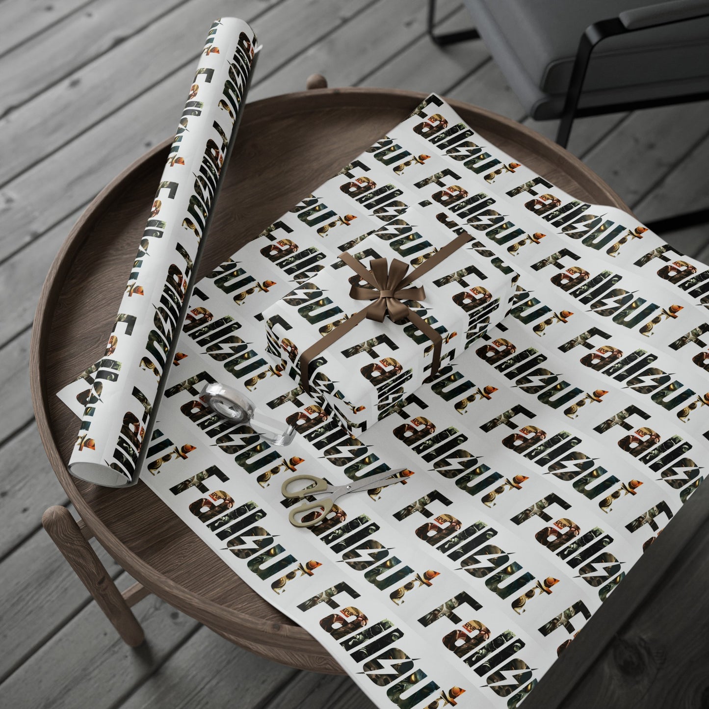 Fallout Game TV High Definition Funny Cartoon Birthday Gift Wrapping Paper Holiday