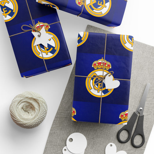 Real Madrid Birthday Gift Wrapping Paper football soccer Holiday