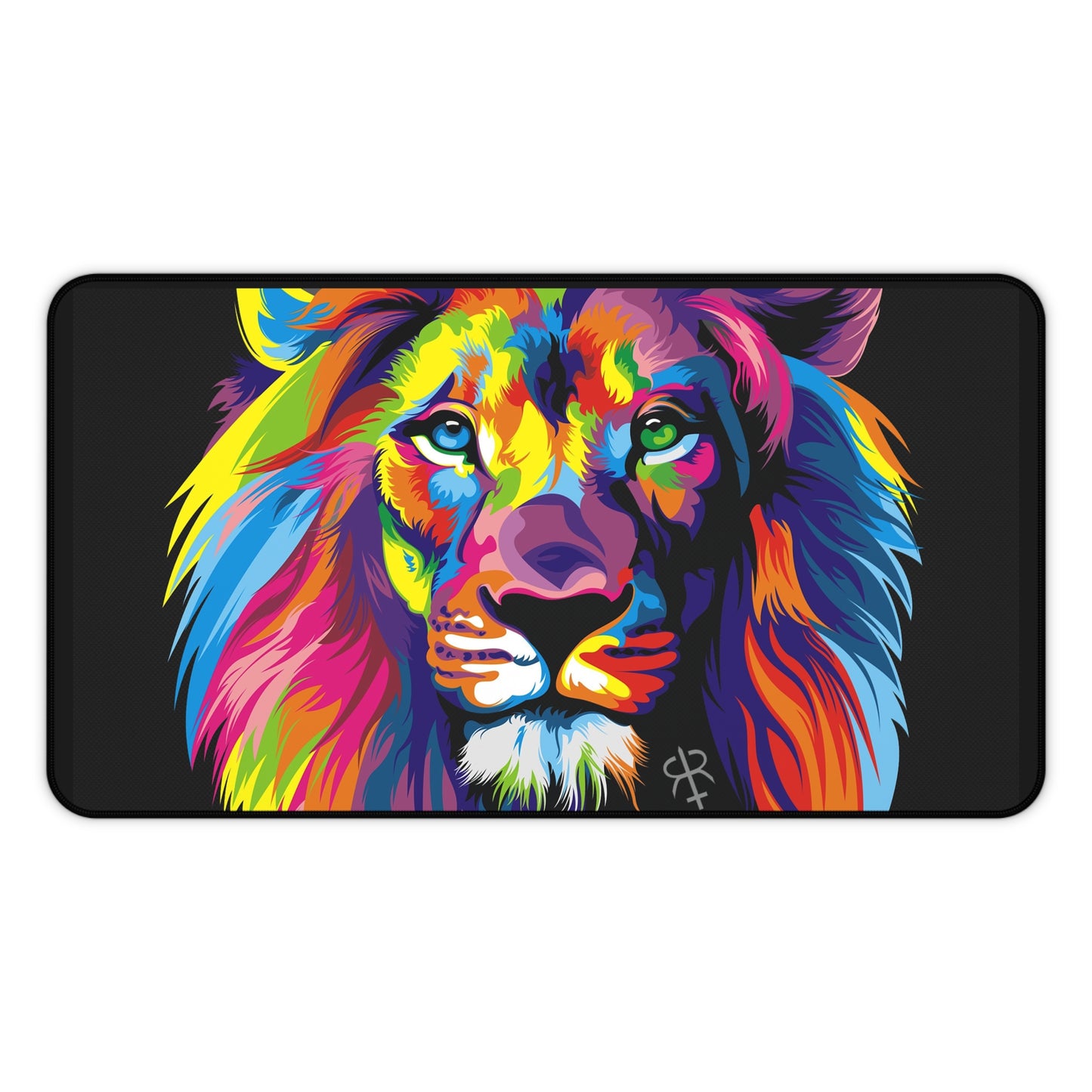 Rainbow lion Art High Definition Game Home Video Game PC PS Desk Mat Mousepad