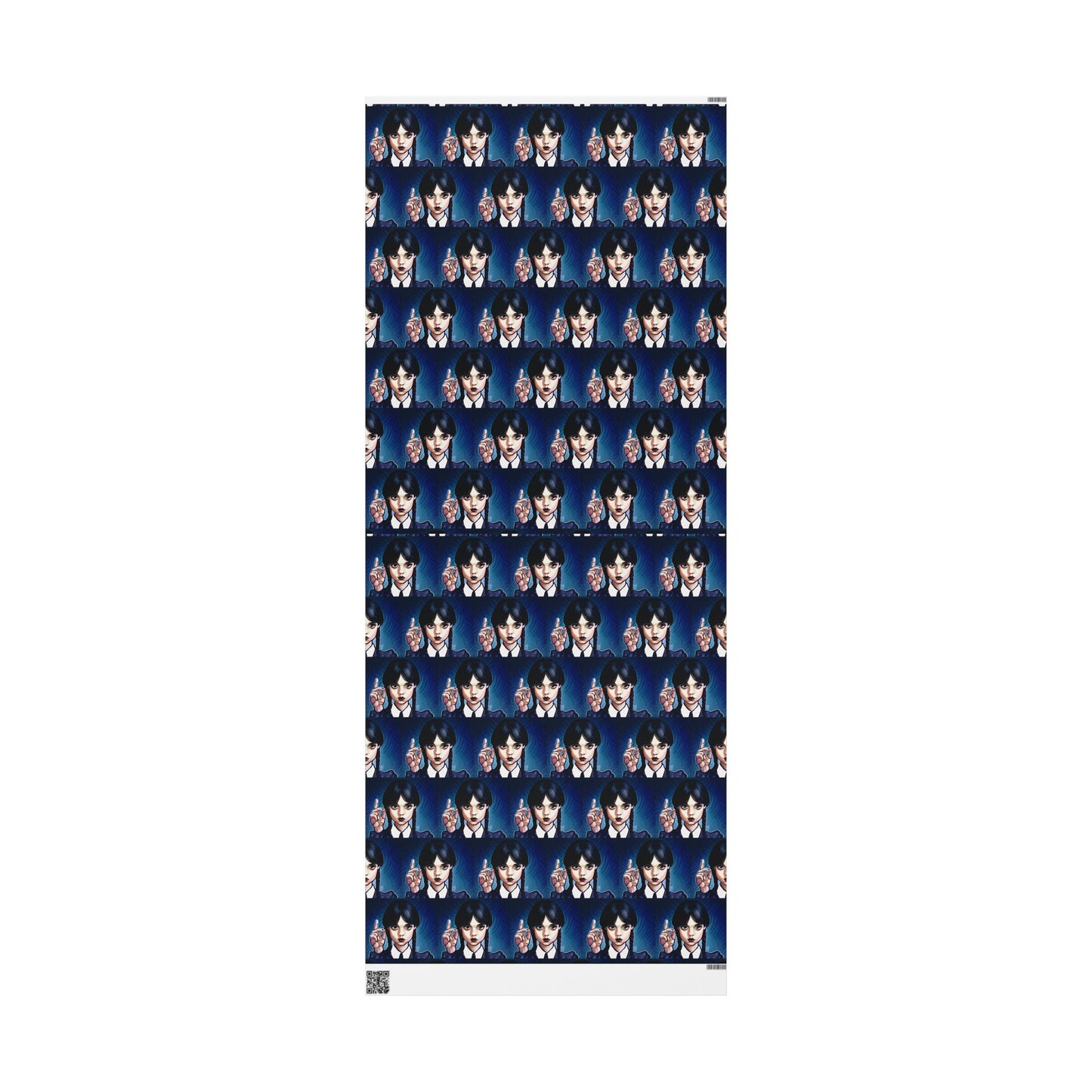 Wednesday Adams Ortega Cartoon holiday present Birthday Gift Wrapping Papers