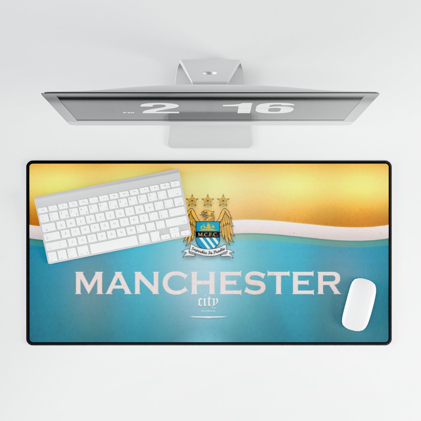 Manchester City Premier League Soccer Futbol High Definition Desk Mat Mousepad