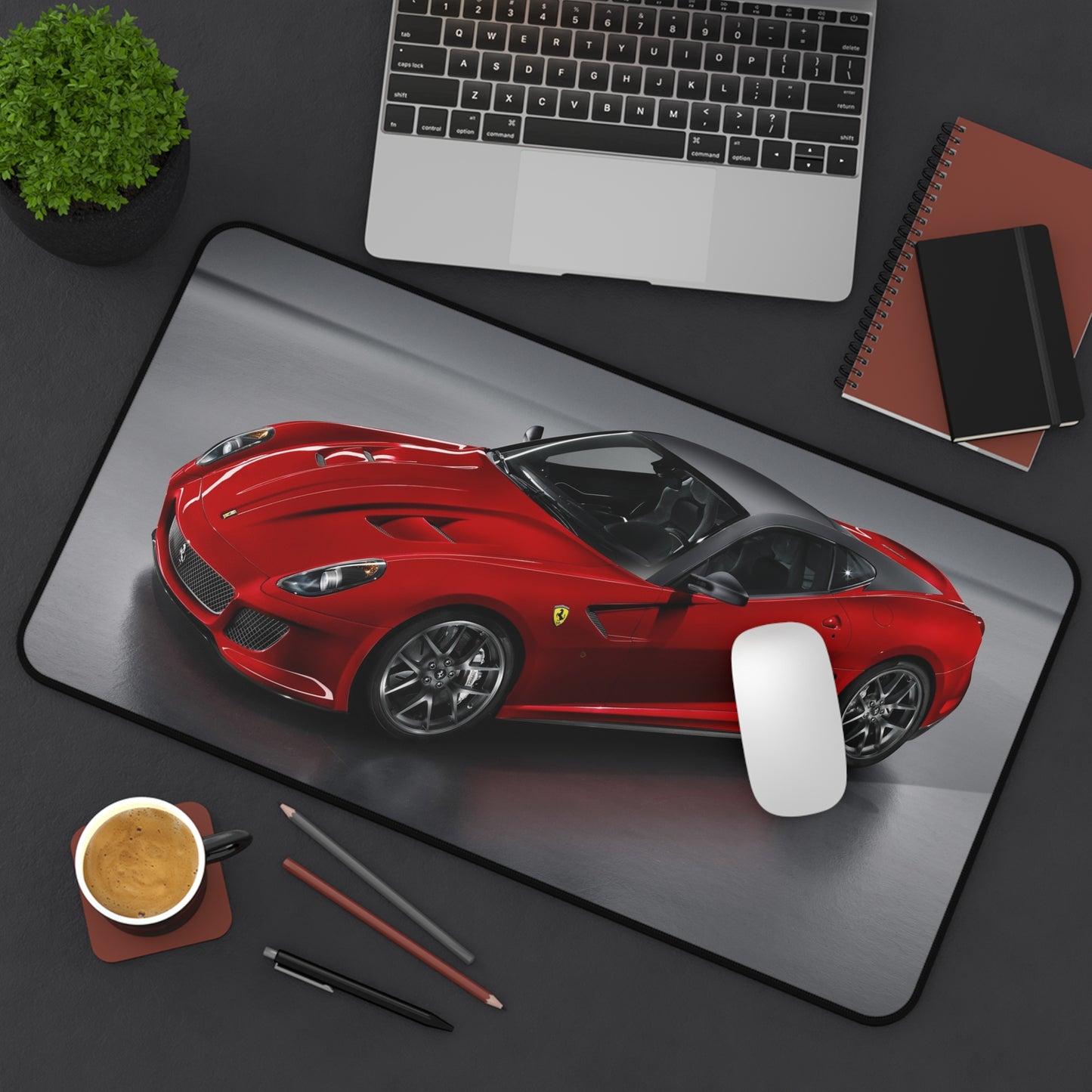 Red Ferrari High Definition Super Car Office Home Decor Desk Mat Mousepad