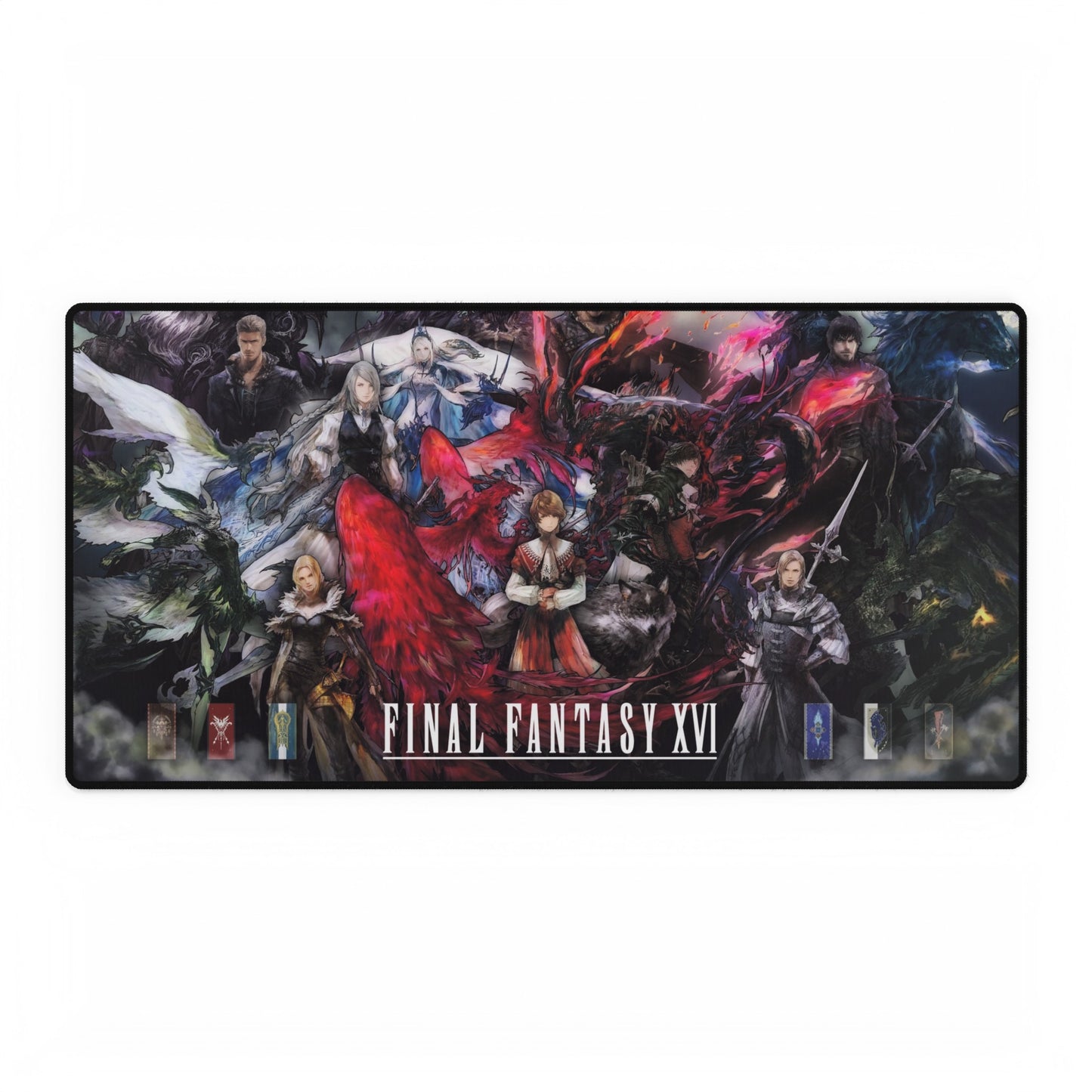 Final Fantasy XVI Characters High Definition Online PC PS Video Game Desk Mat Mousepad