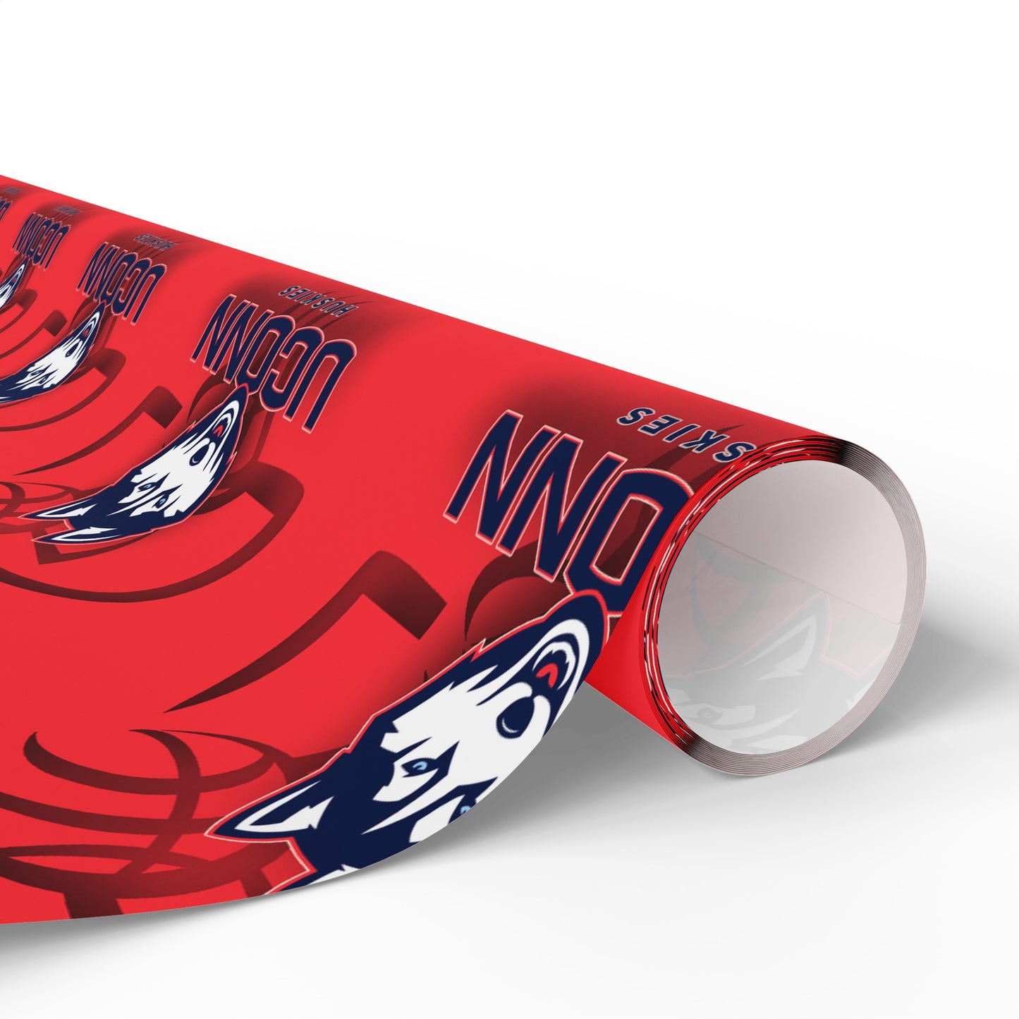 UCONN Basketball Huskies Red March Birthday Gift Wrapping Paper Holiday