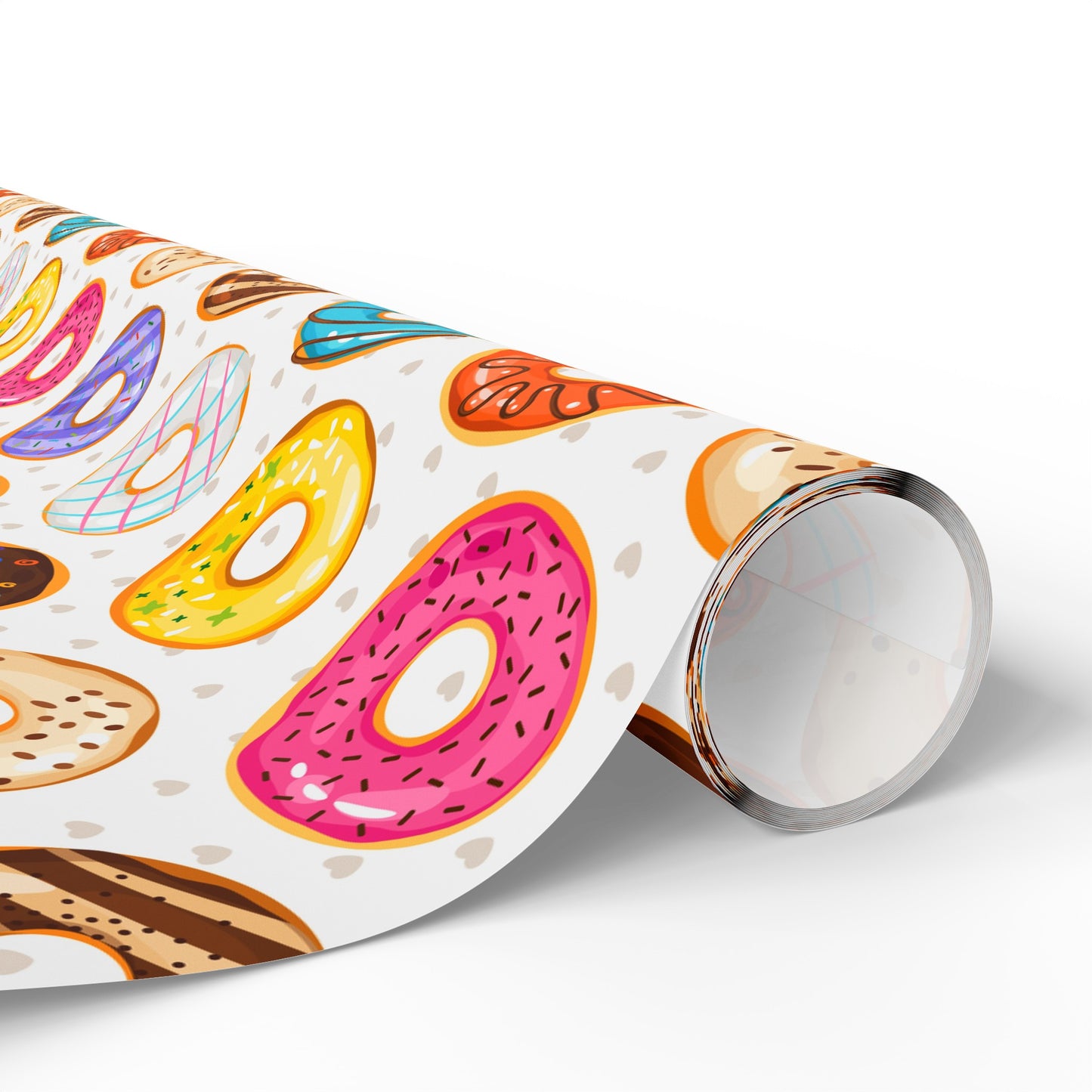 Donut Variety High Definition Happy Birthday Gift Present Holiday Wrapping Paper