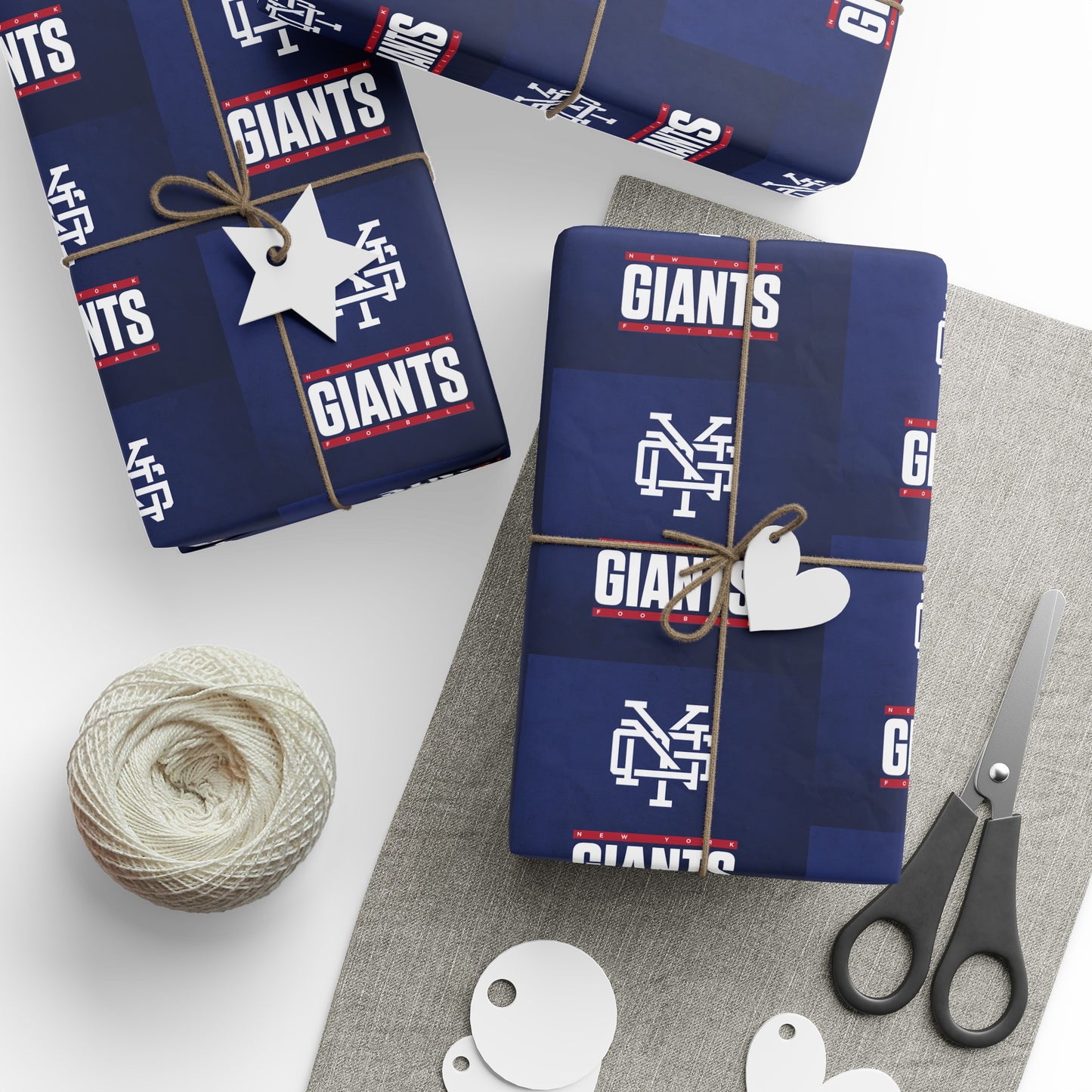 New York Giants NFL Football Birthday Gift Wrapping Paper Holiday