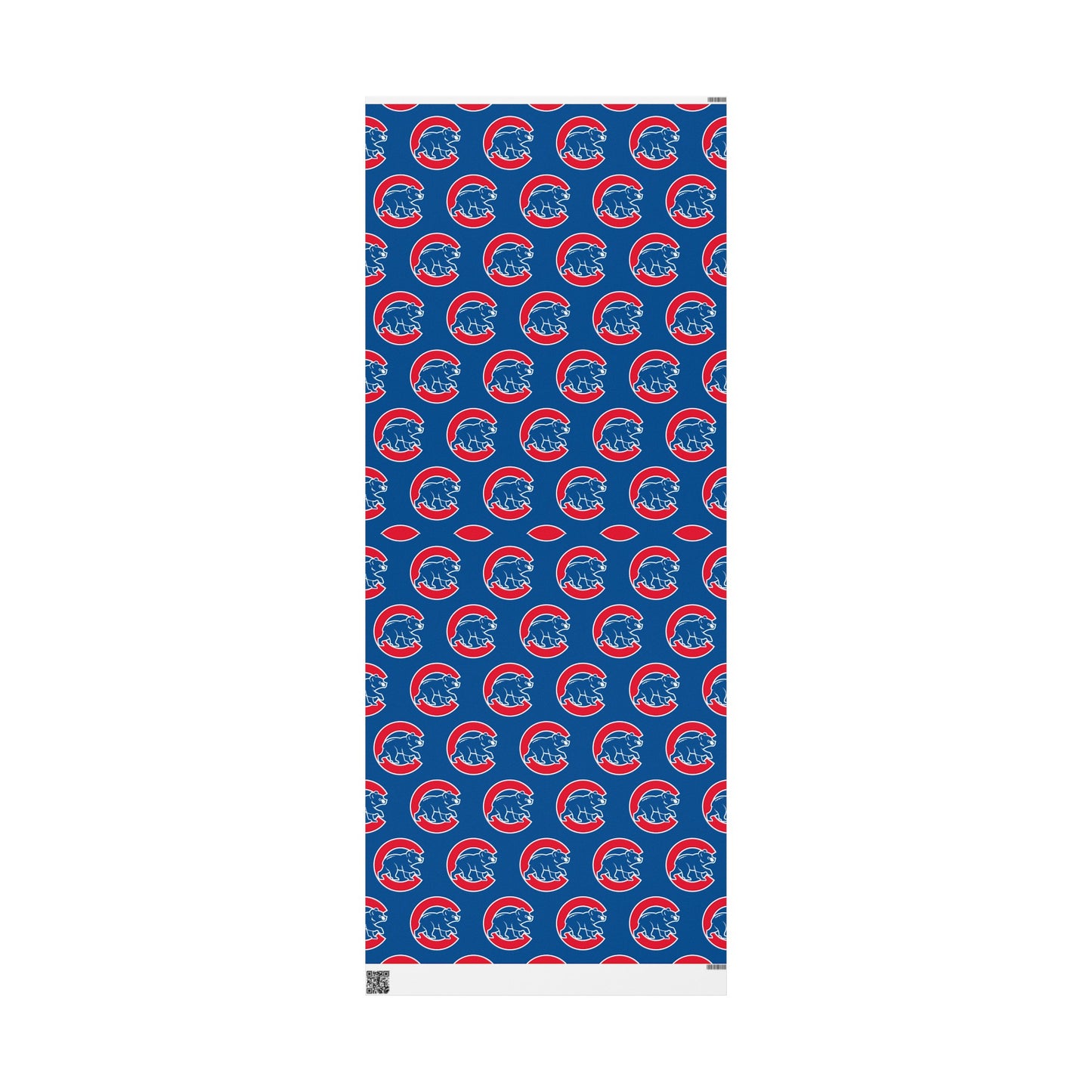 Chicago Cubs Baseball MLB Birthday Gift Wrapping Paper Holiday