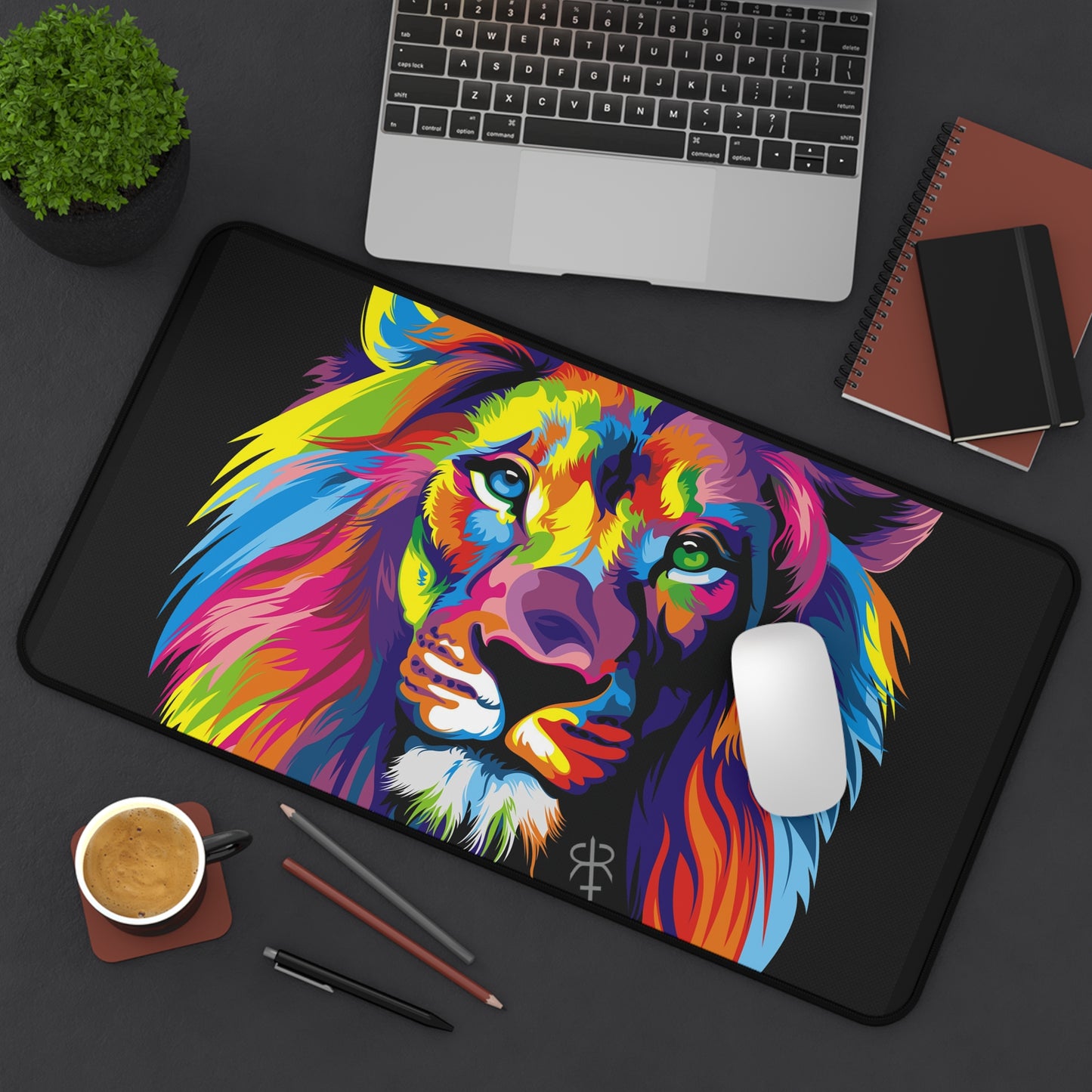 Rainbow lion Art High Definition Game Home Video Game PC PS Desk Mat Mousepad