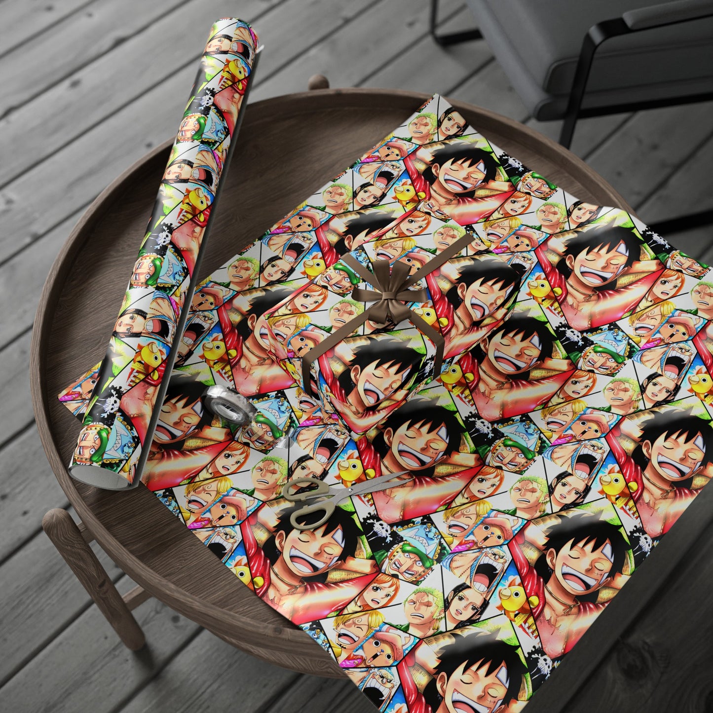 One Monkey Luffy Piece Anime Cartoon Birthday Gift Wrapping Papers