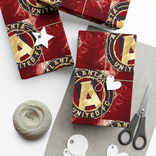 Atlanta United FC MLS Birthday Gift Wrapping Paper Soccer Holiday