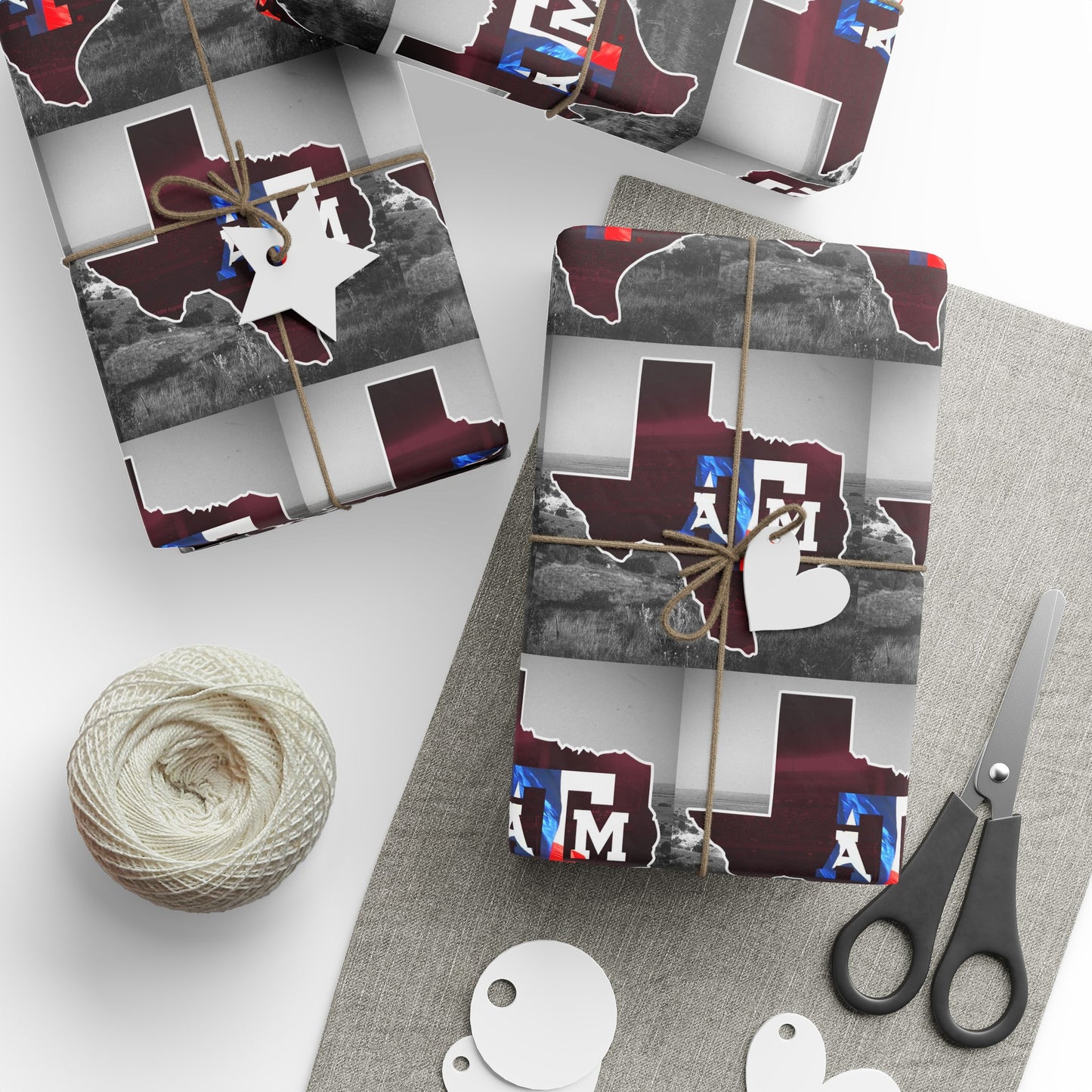 Texas A&M Aggies NCAA College Graduation Alumni Birthday Gift Wrapping Paper Holiday