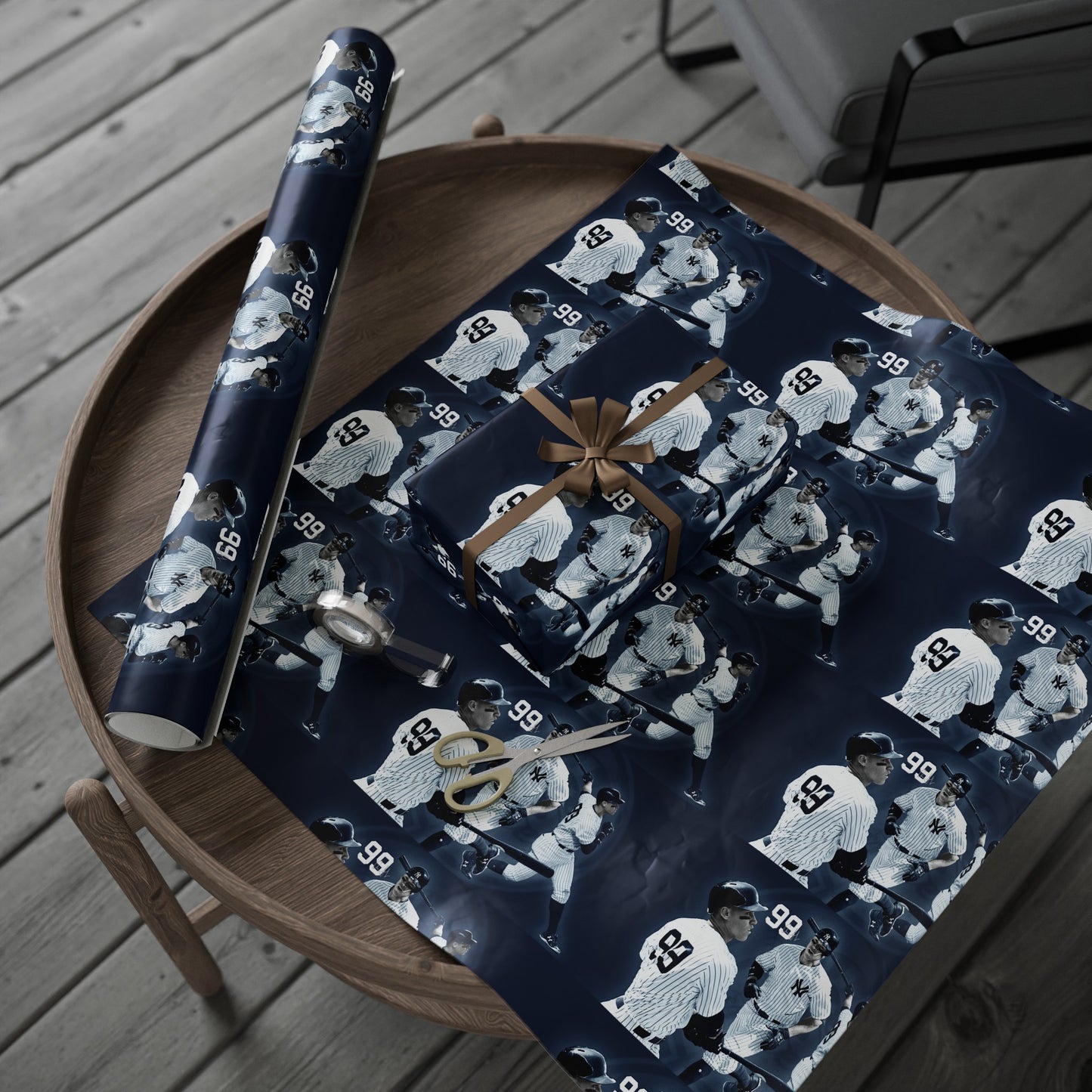 Aaron Judge New York Yankees Baseball MLB Birthday Gift Wrapping Paper Holiday