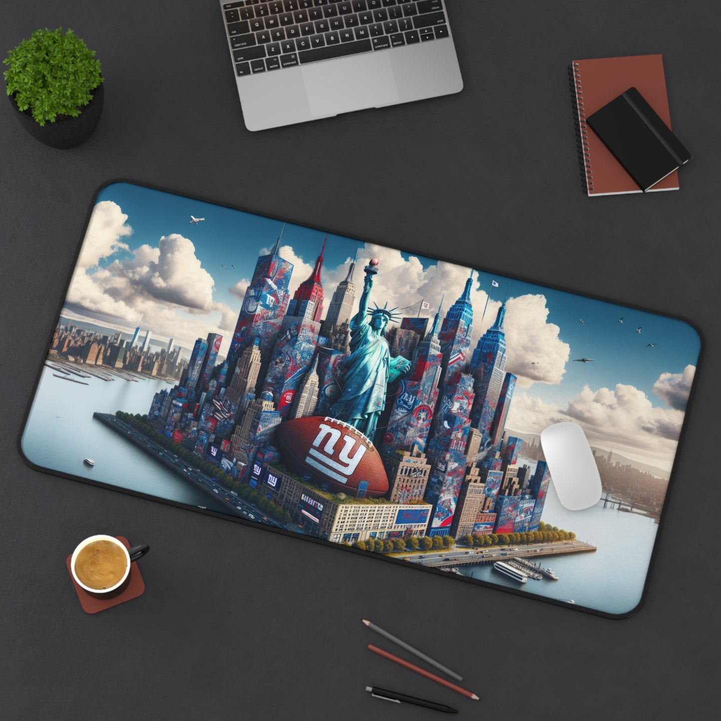 New York Giants Big Cityscape NFL Football High Definition PC Desk Mat Mousepad