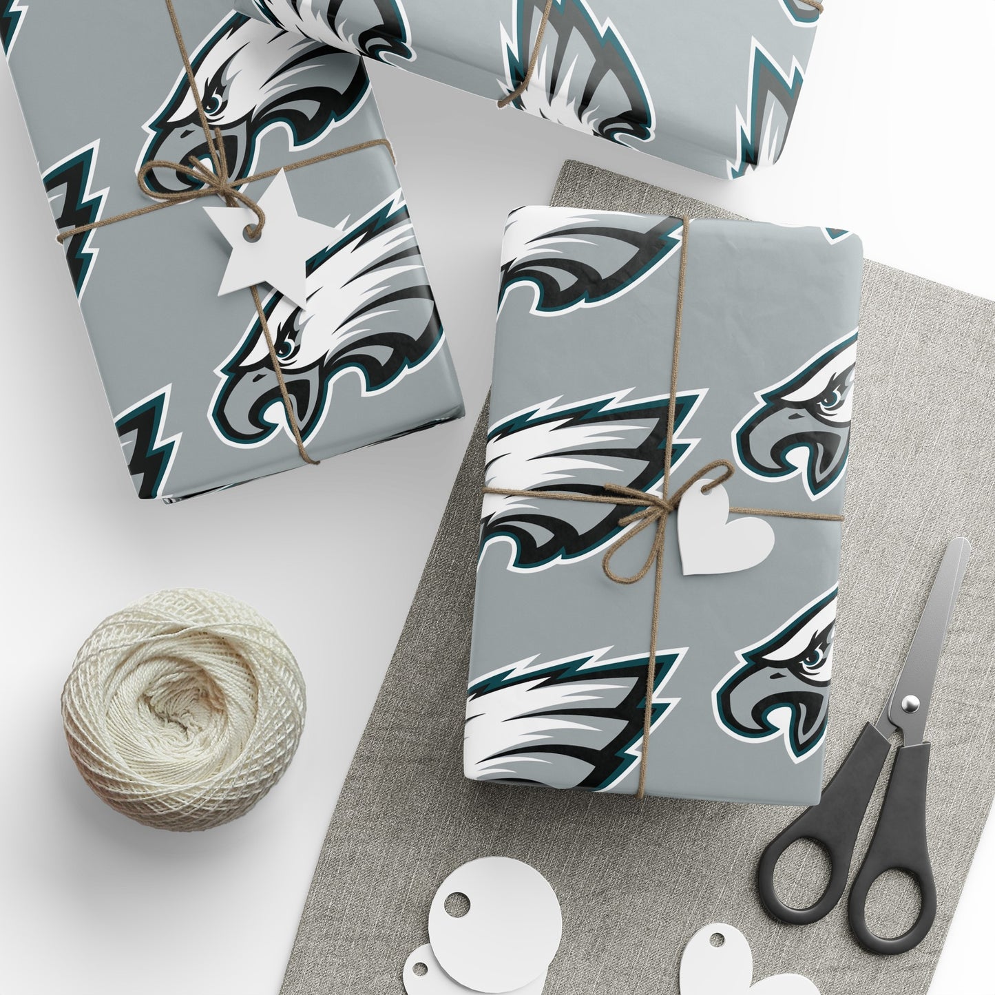 Philadelphia Eagles NFL Football Birthday Gift Wrapping Paper Holiday