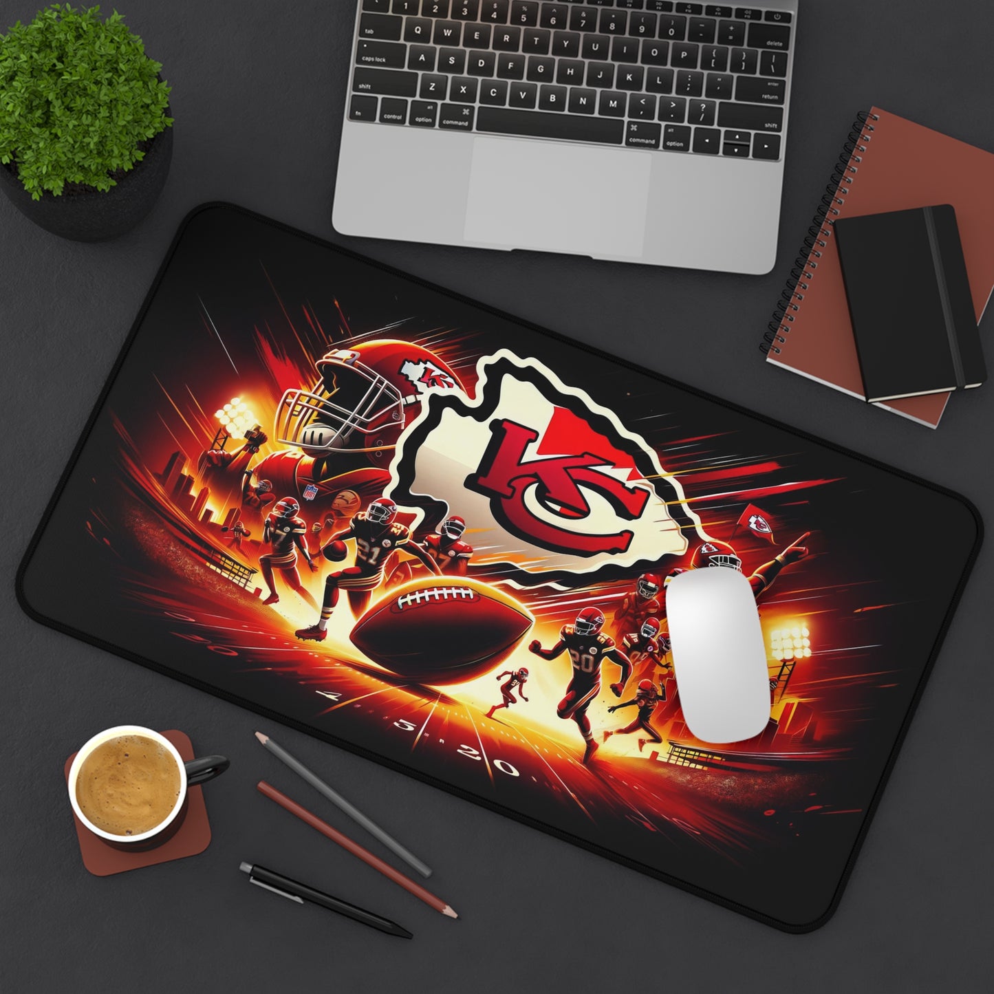 Kansas City Chiefs NFL Football High Definition PC Desk Mat Mahomes Kelce