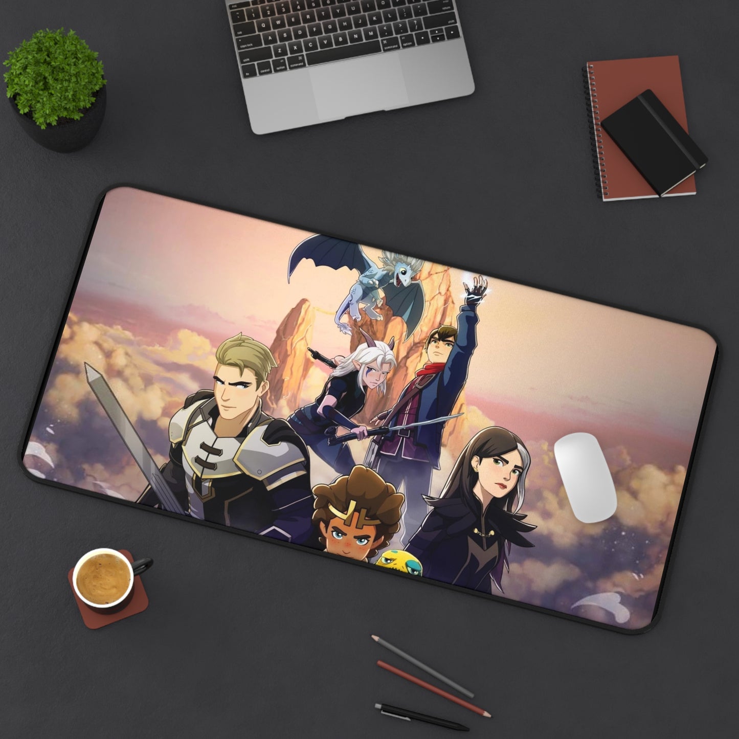 Dragon Prince cartoon PC PS High Definition Video Game Desk Mat Mousepad