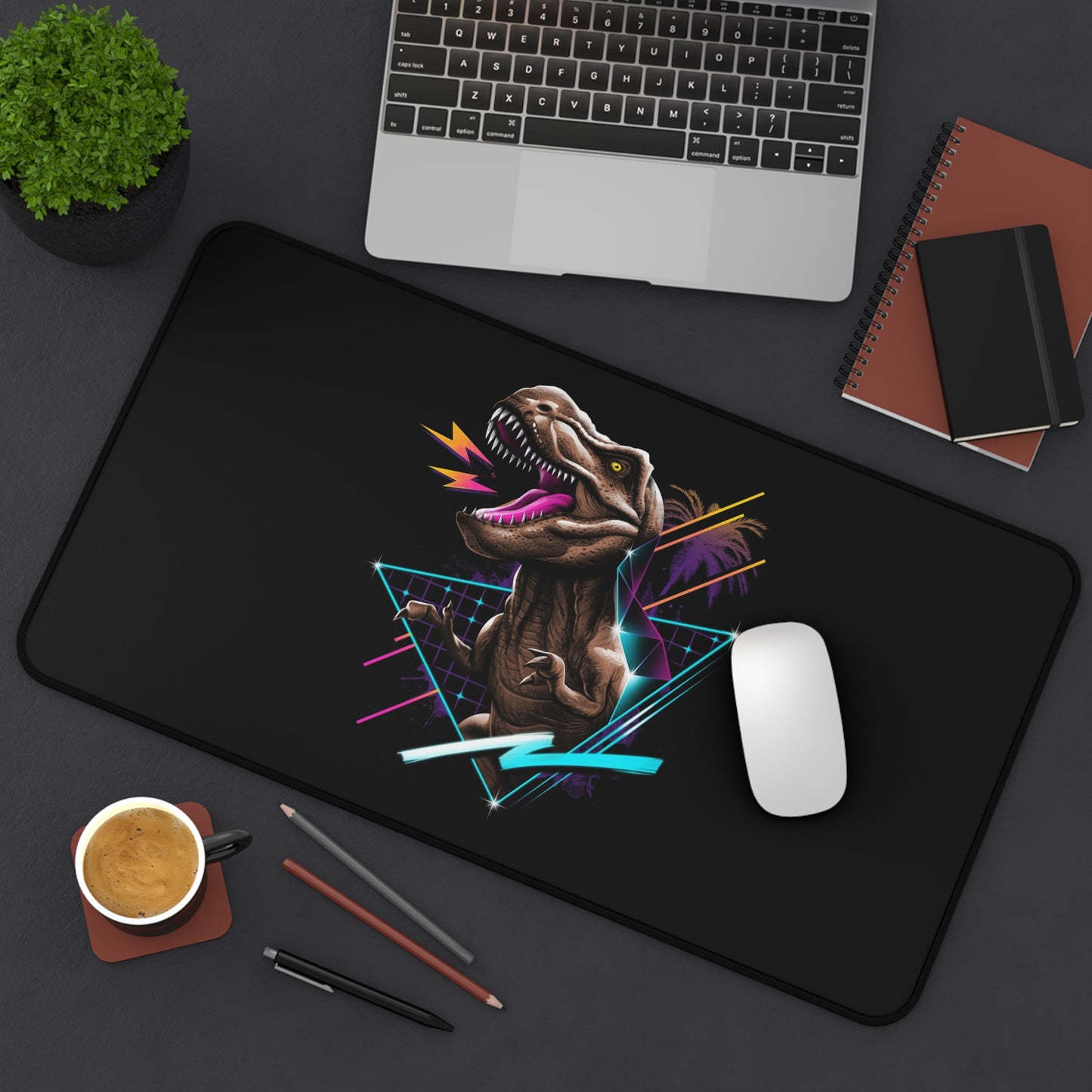 Retro T-Rex Art High Definition Game Home Video Game PC PS Desk Mat Mousepad