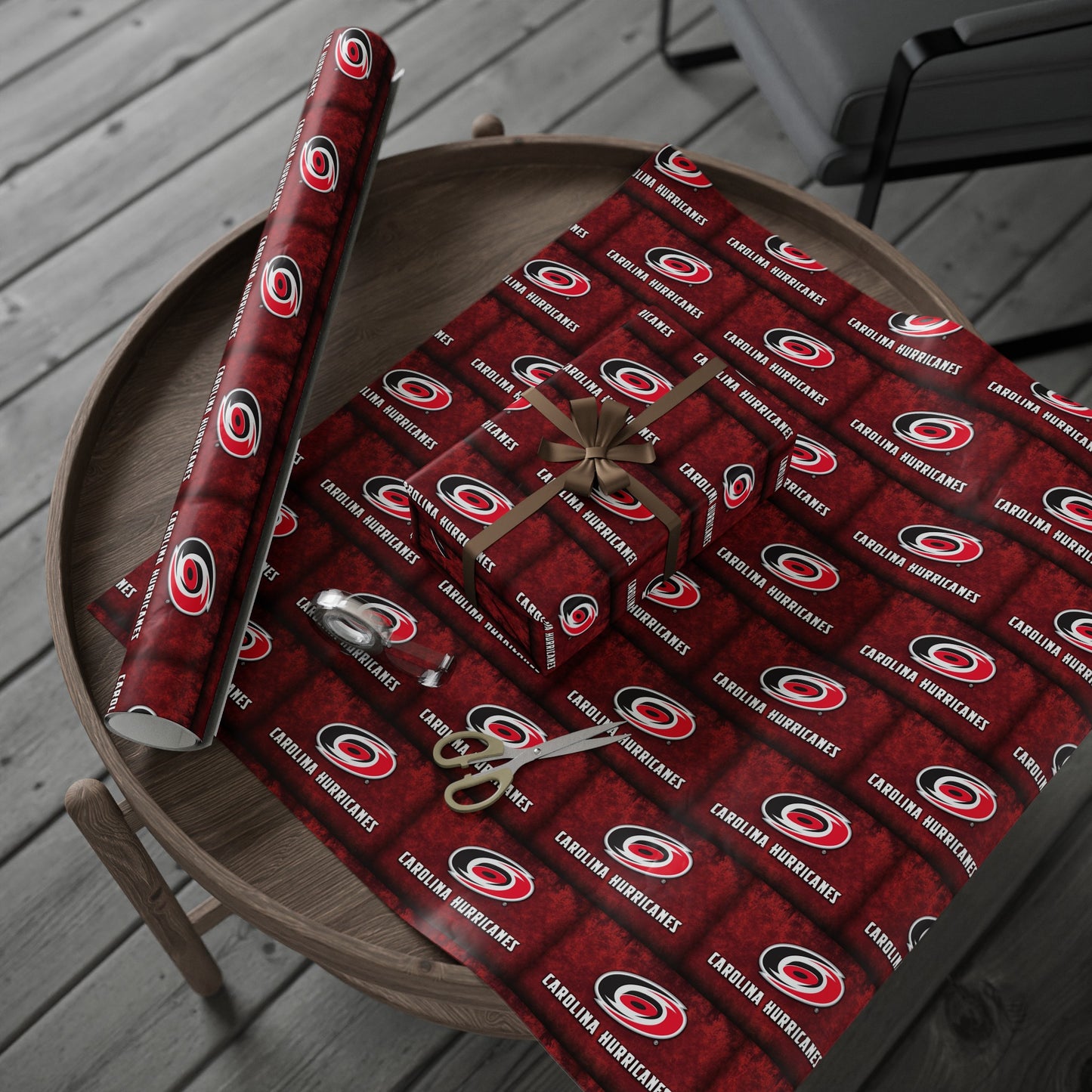 Carolina Hurricanes NHL Hockey Birthday Gift Wrapping Papers Holiday