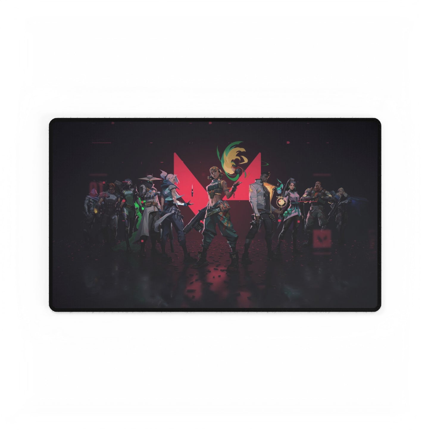 Valorant Squad Jett Omen Killjoy Red High Definition PC PS Video Game Desk Mat