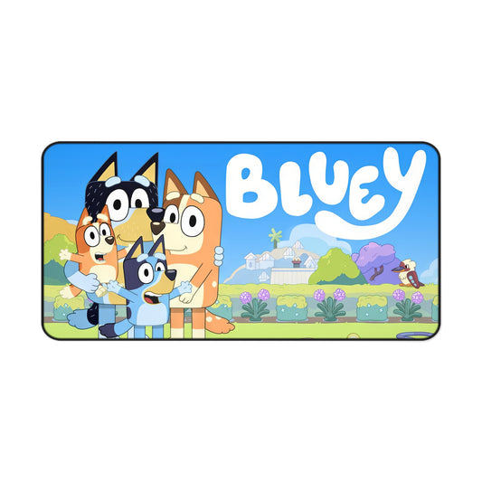 Bluey Cast Childrens Cartoon High Definition PC PS Video Game Desk Mat Mousepad