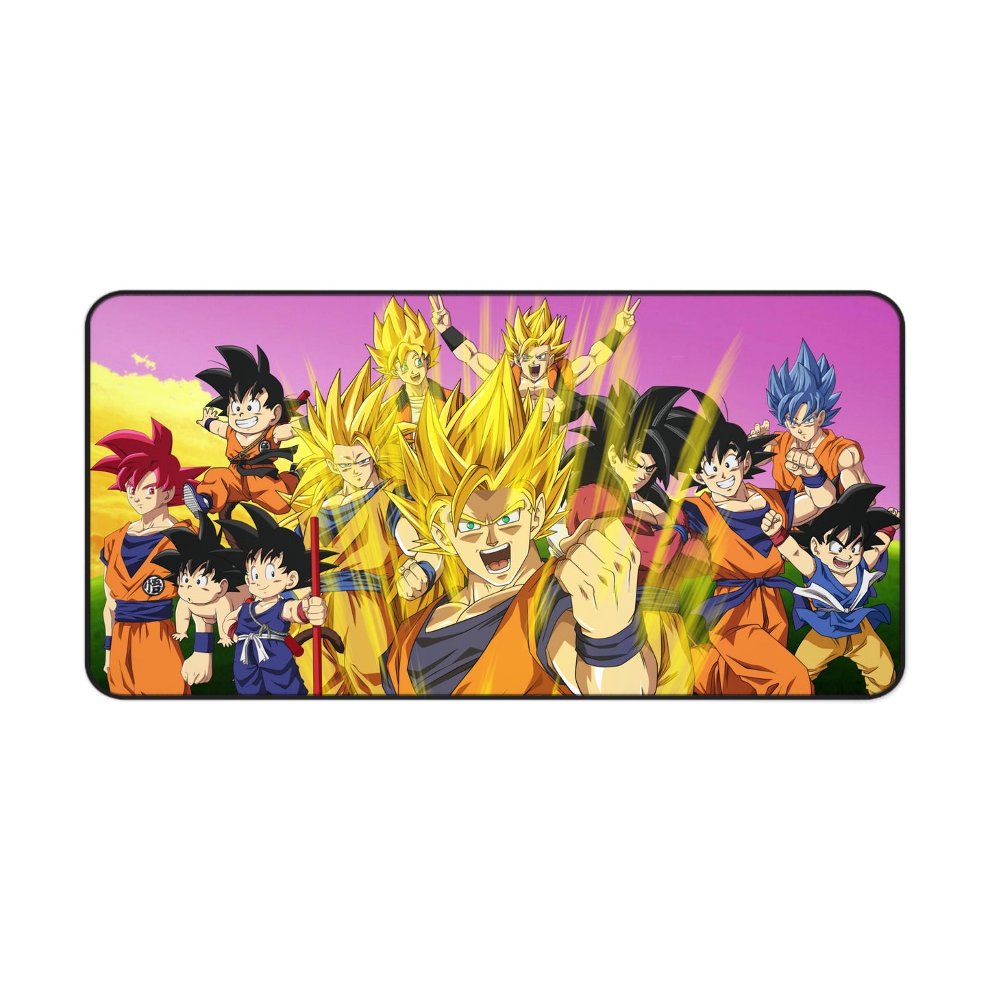 Stages of Goku DBZ High Definition PC PS Video Computer Game Desk Mat