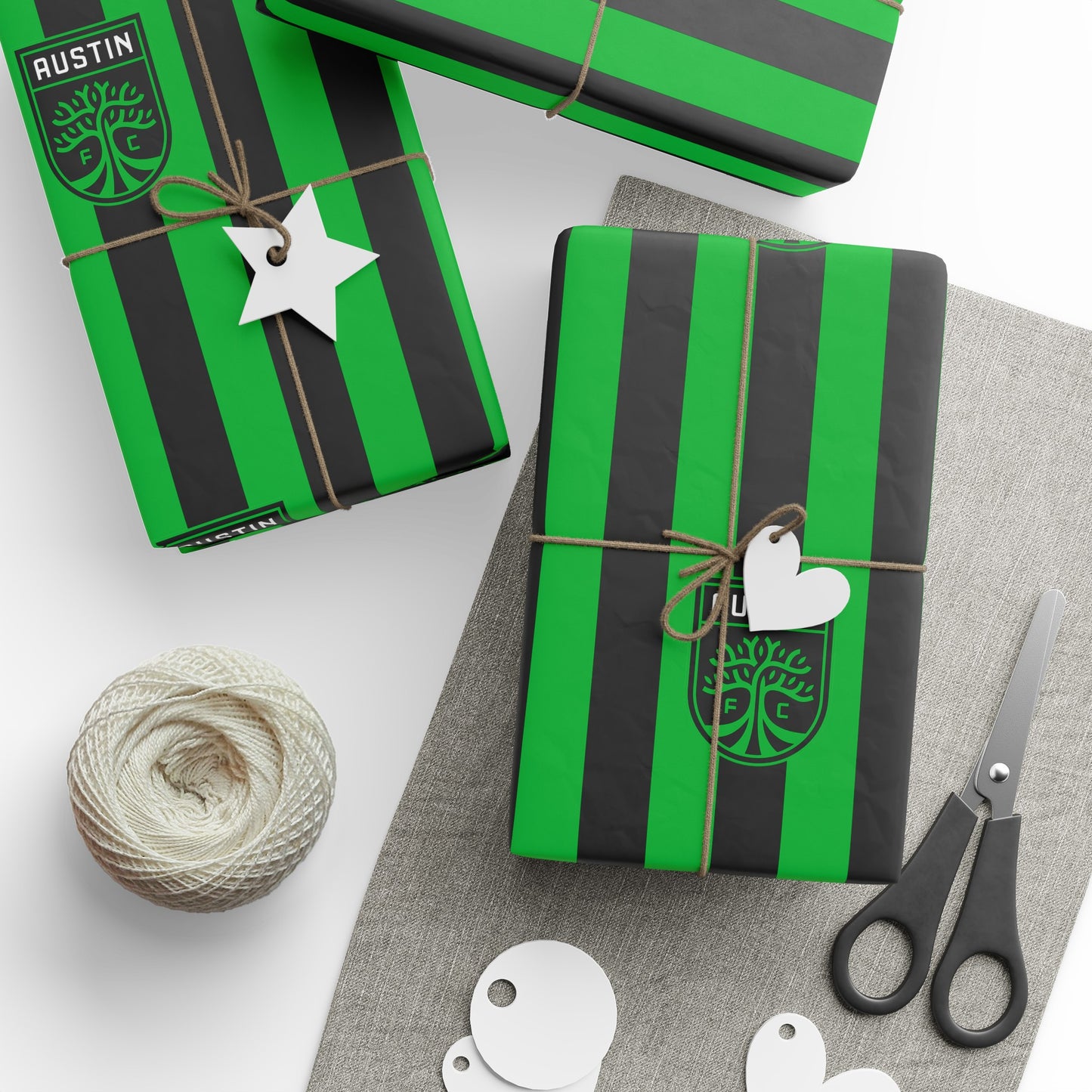 Austin FC MLS Birthday Gift Wrapping Paper Soccer Holiday Texas